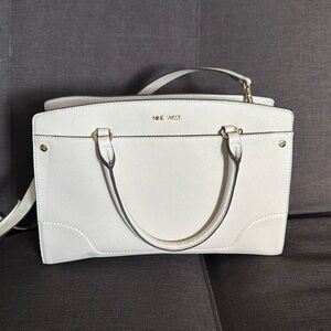 Nine West Irwyn Cream Satchel Bag
